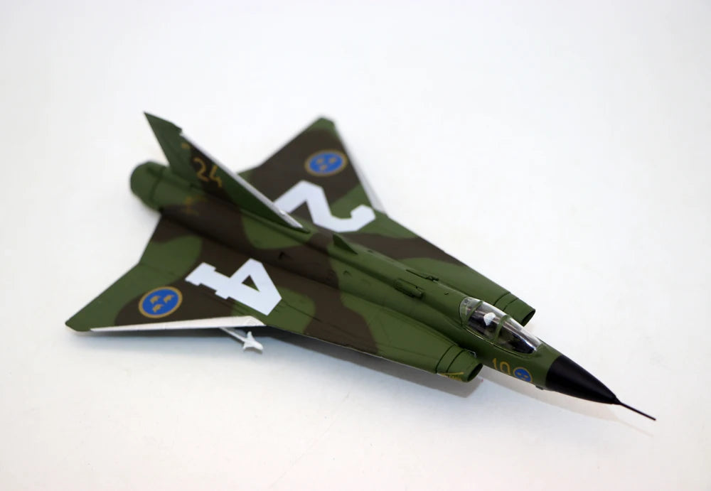 1:100 Saab J35 Draken Swedish Air Force Diecast Model