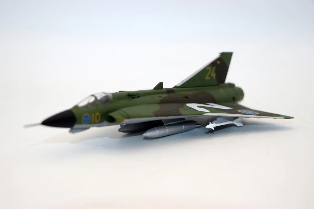 1:100 Saab J35 Draken Swedish Air Force Diecast Model