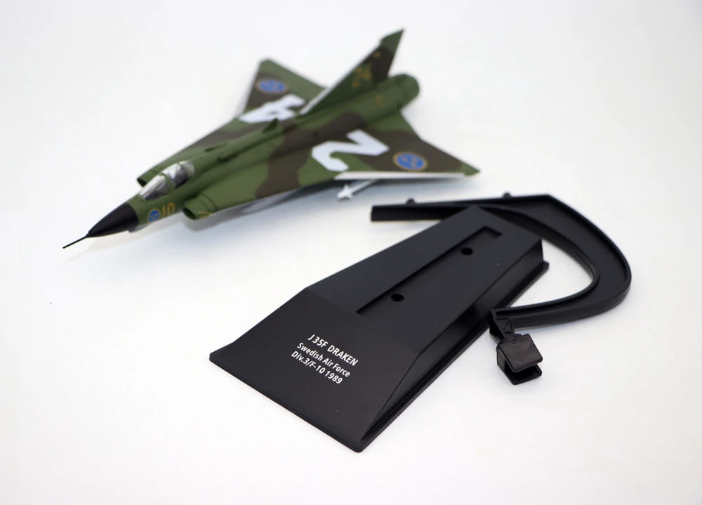 1:100 Saab J35 Draken Swedish Air Force Diecast Model