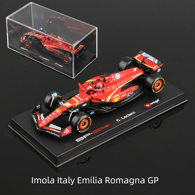 1:43 Scale All 2025 and 2024 F1 Teams Models with Driver Helmet And Display Box