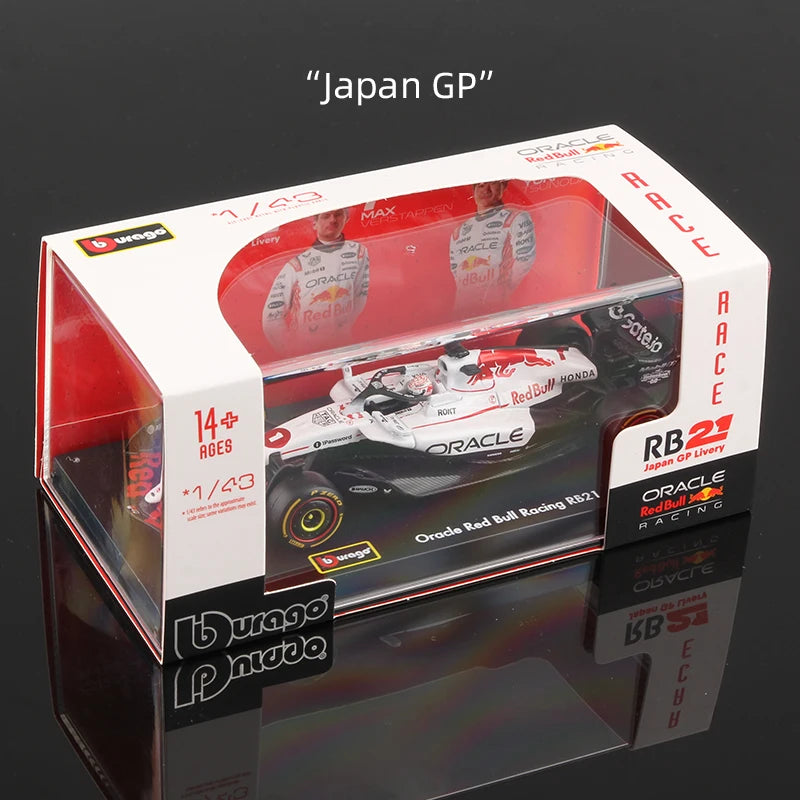 1:43 Scale All 2025 and 2024 F1 Teams Models with Driver Helmet And Display Box