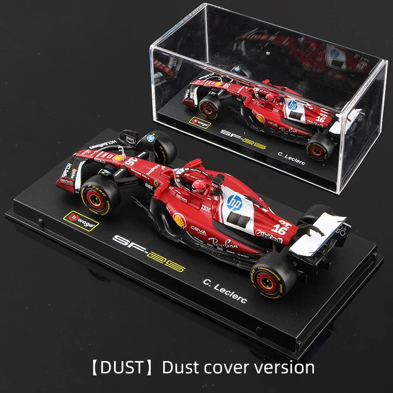 1:43 Scale All 2025 and 2024 F1 Teams Models with Driver Helmet And Display Box