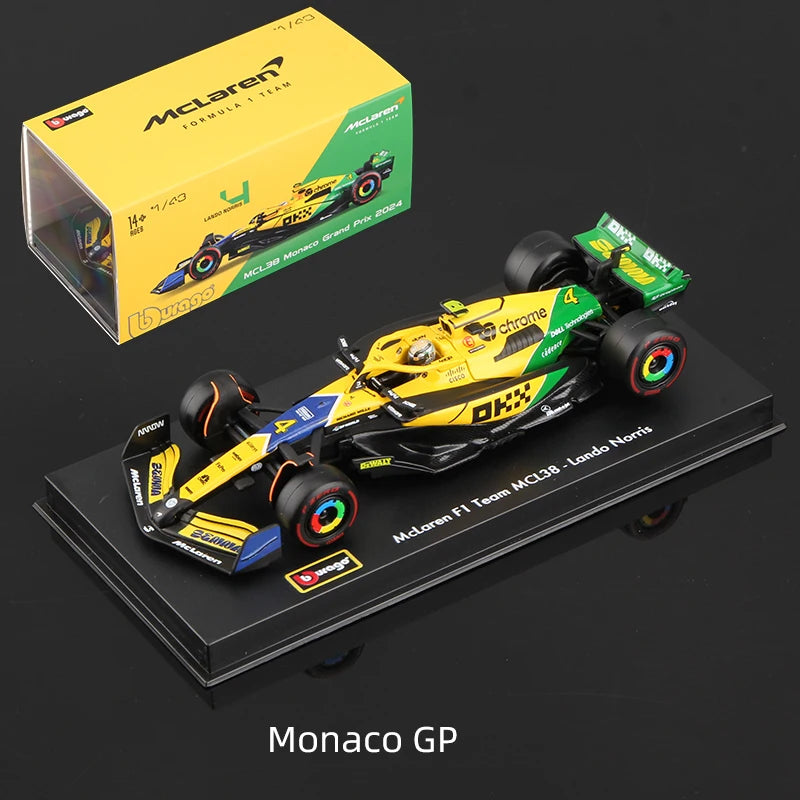 1:43 Scale All 2025 and 2024 F1 Teams Models with Driver Helmet And Display Box