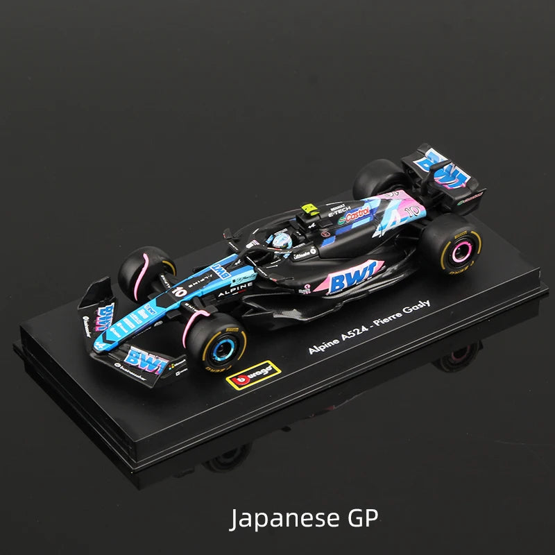 1:43 Scale All 2025 and 2024 F1 Teams Models with Driver Helmet And Display Box