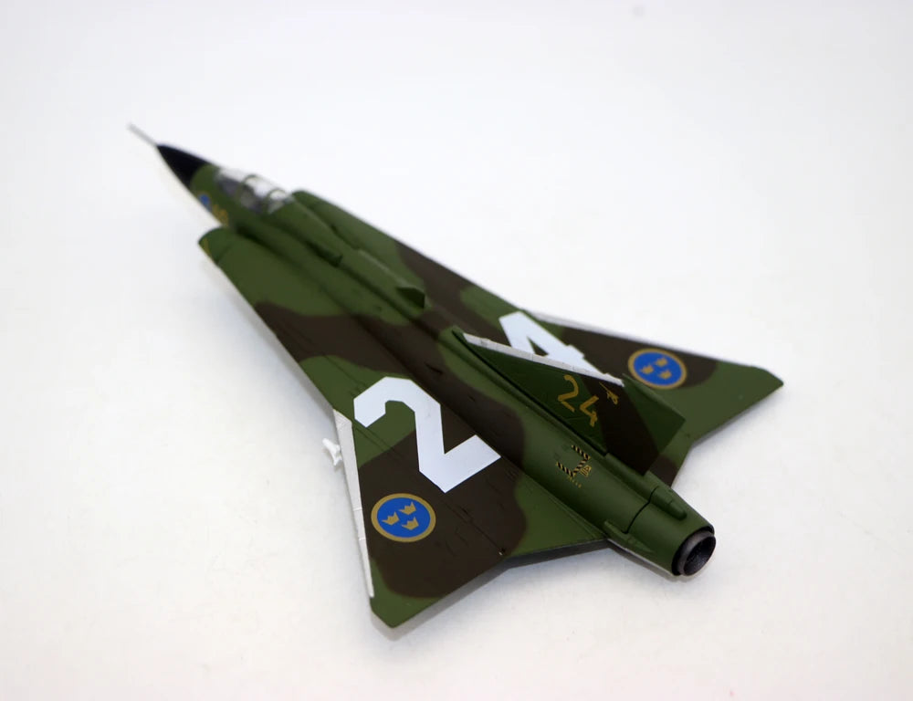1:100 Saab J35 Draken Swedish Air Force Diecast Model