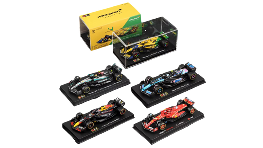 1:43 Scale All 2025 and 2024 F1 Teams Models with Driver Helmet And Display Box