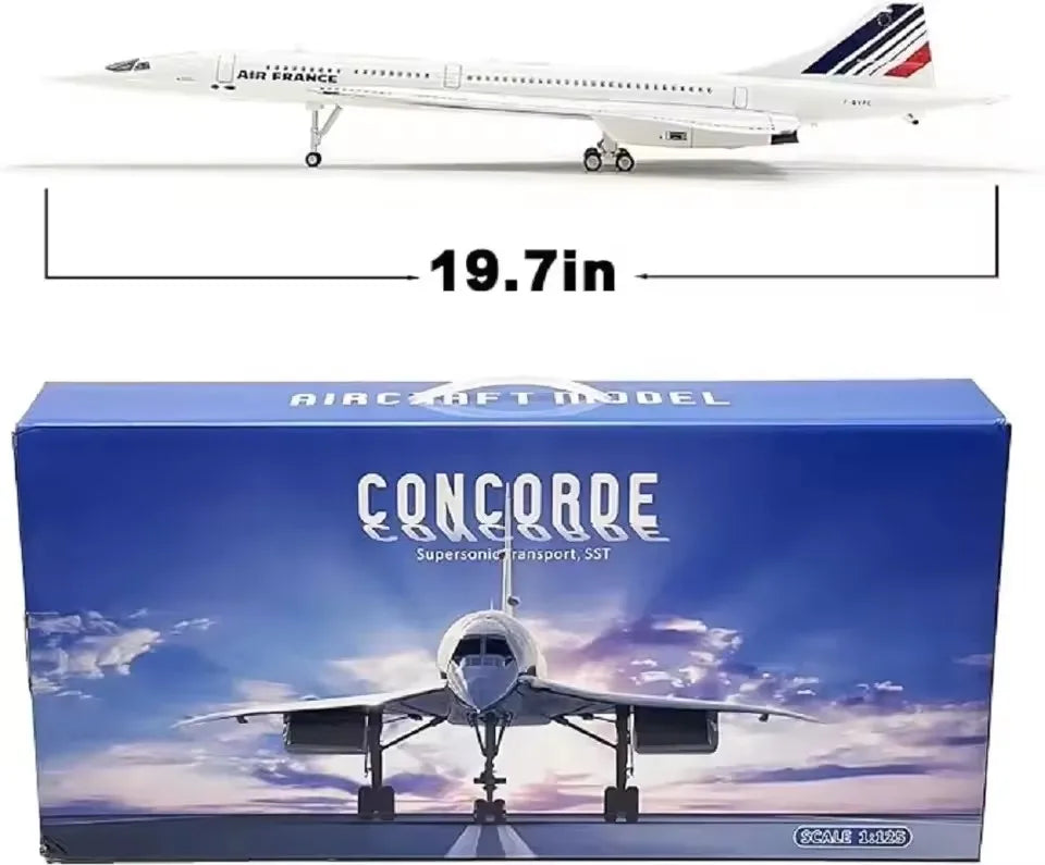 1:125 Air France Concorde Metal Model