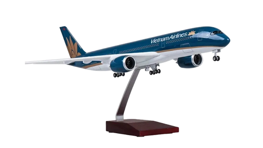 1:142 Scale Airbus A350 Vietnam Airlines Resin Model - 47cm with LED Lights