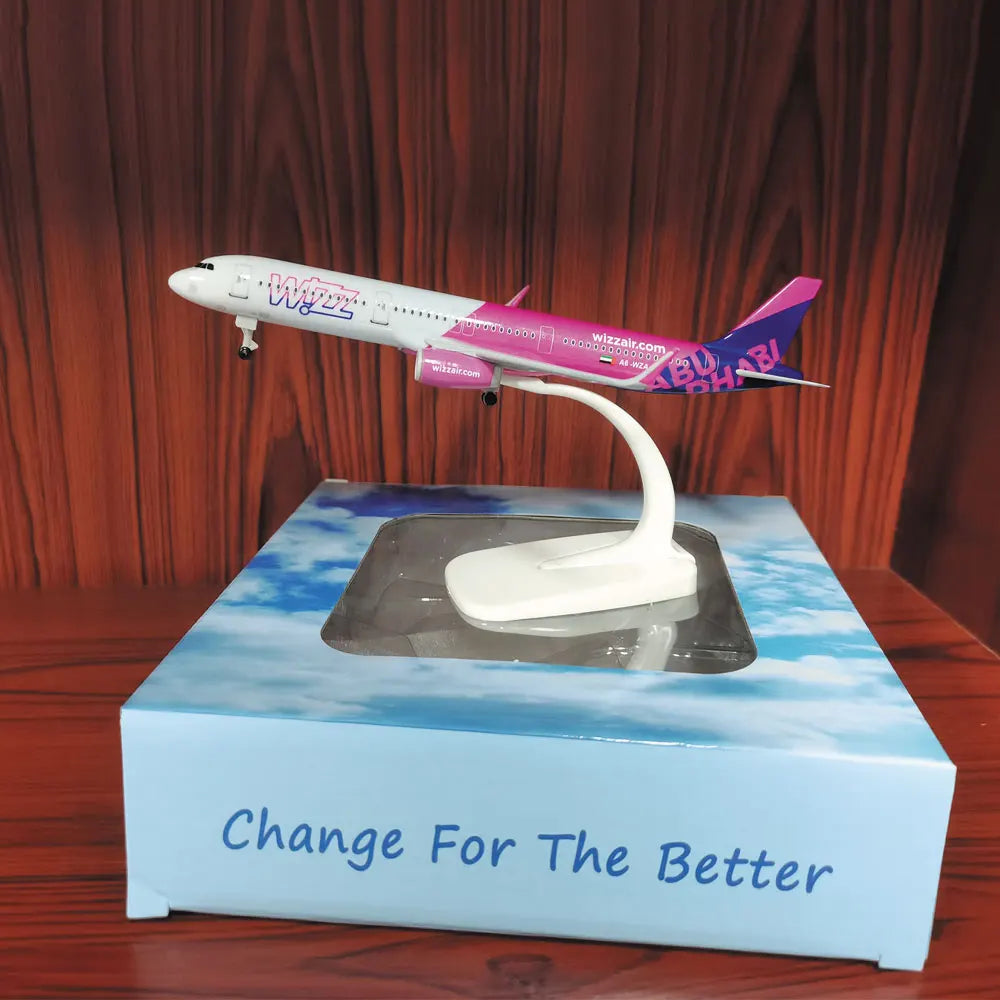 20cm Wizz Air A321 Airliner Metal Model