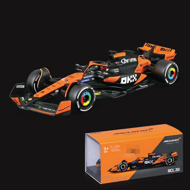 1:43 Scale All 2025 and 2024 F1 Teams Models with Driver Helmet And Display Box