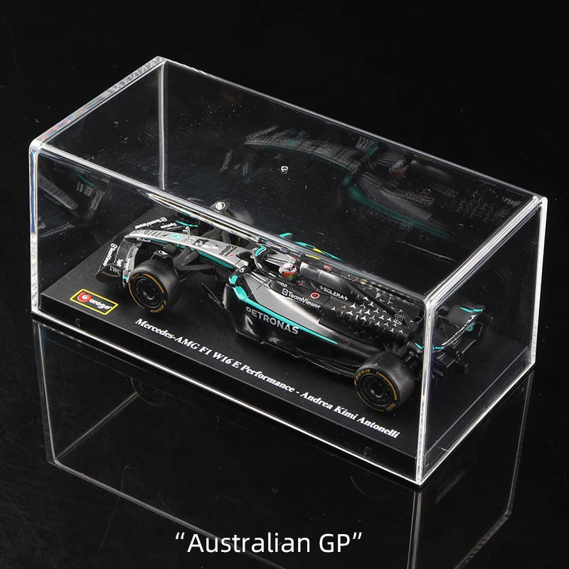 1:43 Scale All 2025 and 2024 F1 Teams Models with Driver Helmet And Display Box