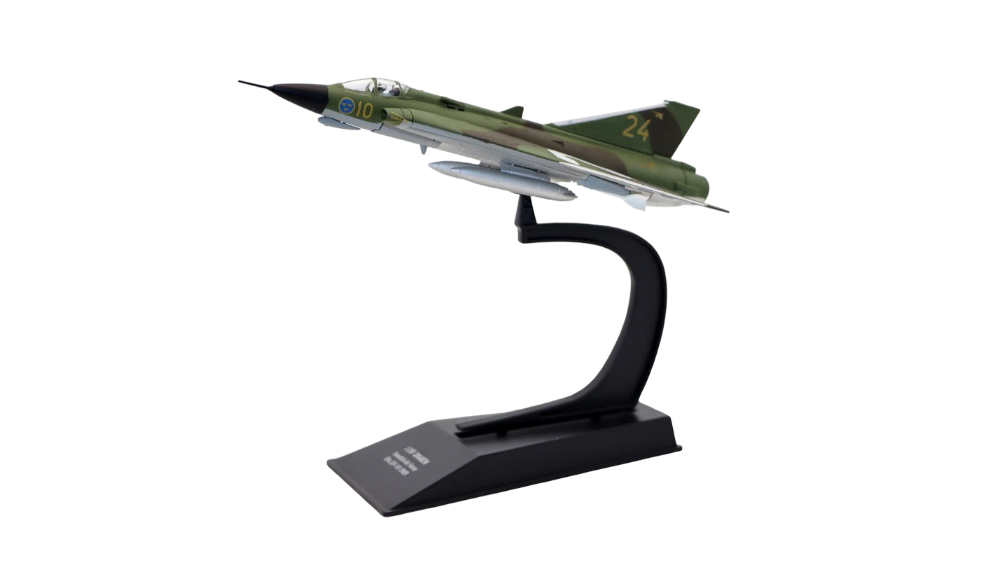 1:100 Saab J35 Draken Swedish Air Force Diecast Model